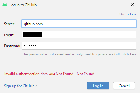 android studio github 404